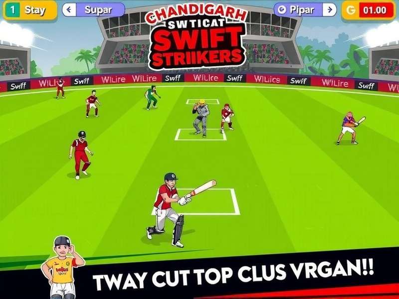 Intense cricket action in Chandigarh Swift Strikers Chandigarh Swift Strikers Game Screenshot